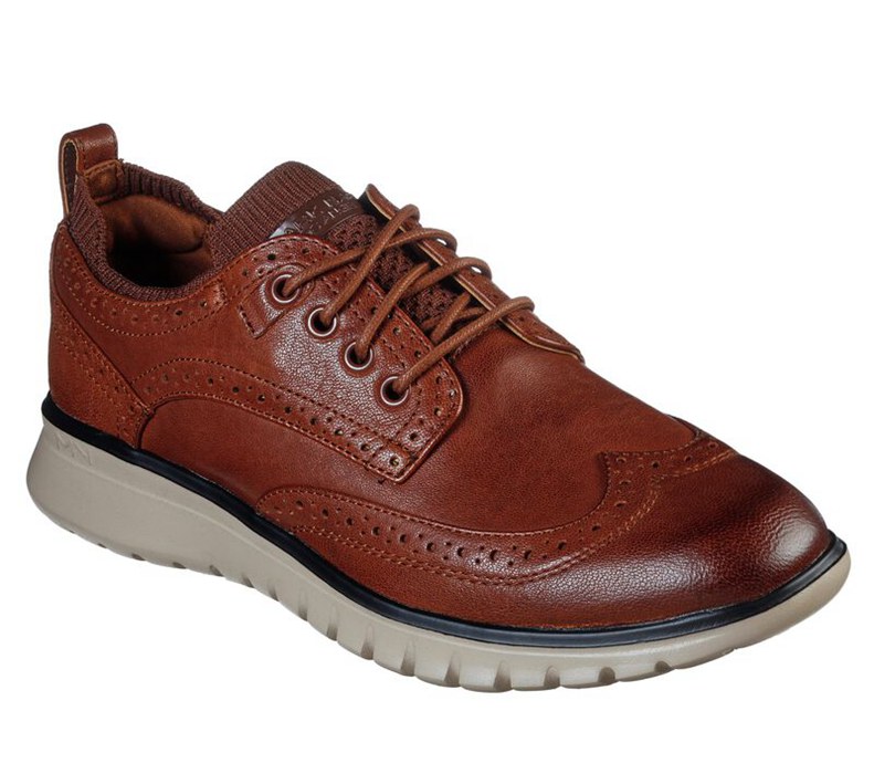 Skechers Neo Casual - Creswell - Mens Lace Up Shoes Brown [AU-KI6908]